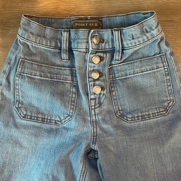 J. Crew Point Sur wide-leg crop jean in clean light wash sz 23P - Picture 4 of 12